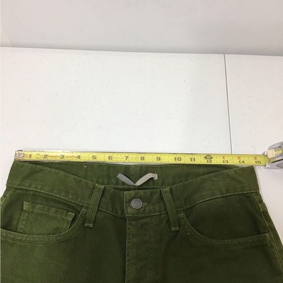 Vince Men Green Twill Denim Jeans New Size 28 - Picture 5 of 15